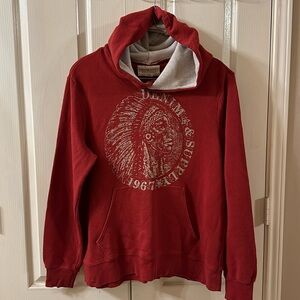 DENIM & SUPPLY Ralph Lauren XL Indian Head, Native American Hoodie RARE